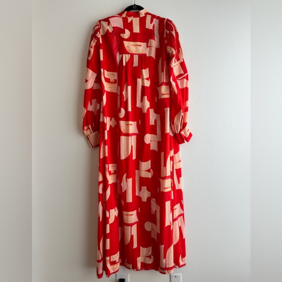 H&M STUDIO COLLECTION TRINNY WOODALL GEOMETRIC PATTERNED DRESS - Picture 9 of 10